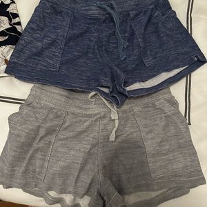 Women’s shorts. Great for lounging or working out. Come with 2 pairs